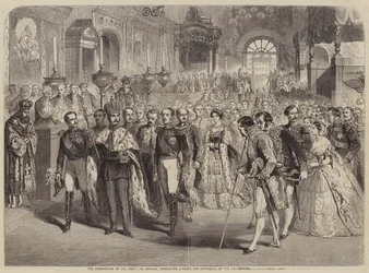 The Coronation of the Czar, the Imperial Procession Leaving the Cathedral of the Assumption